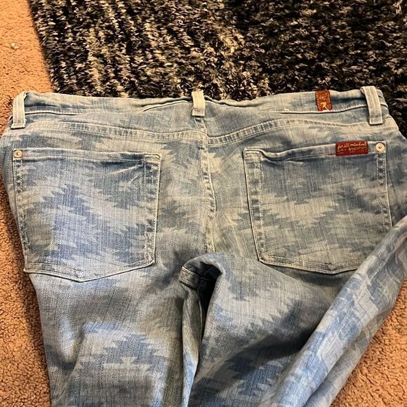 7 for all mankind Aztec skinny jeans 32 - Picture 8 of 8